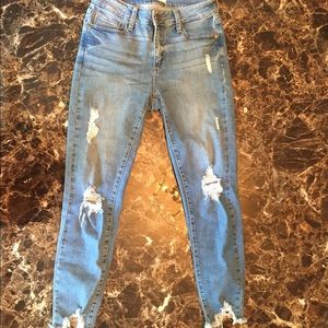 Just Black destroyed denim NWOT